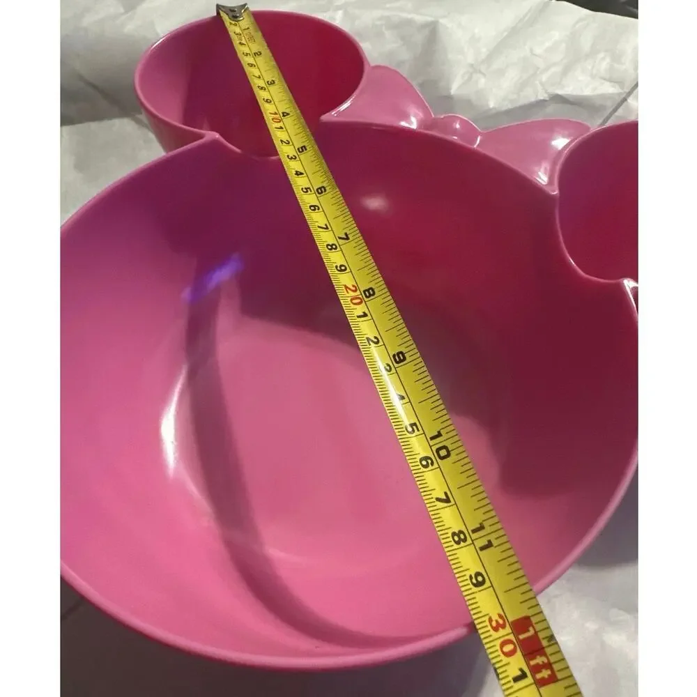 Zak! Disney Minnie Mouse shaped Pink chip and dip bowl. zak Designs. NWT - Picture 5 of 6